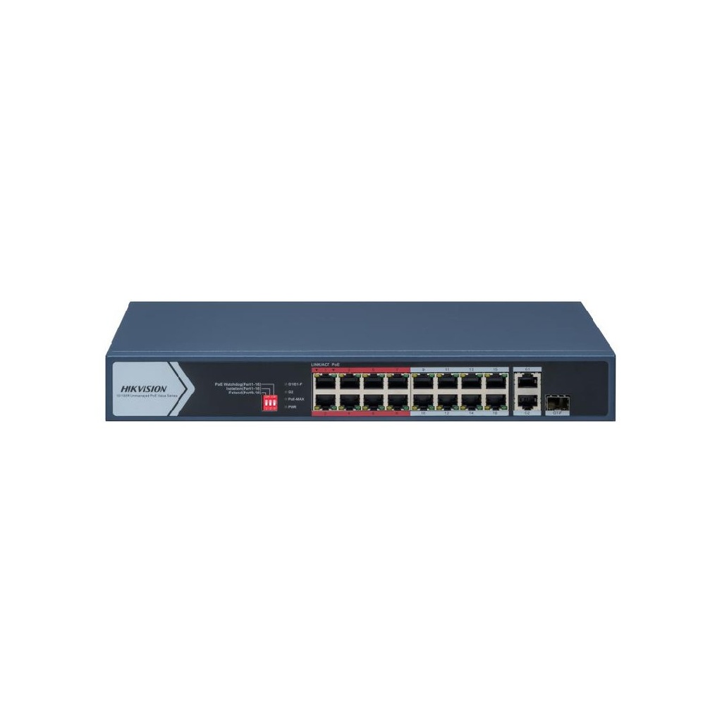DS-3E0318P-E/M (16-Port PoE Switch) 